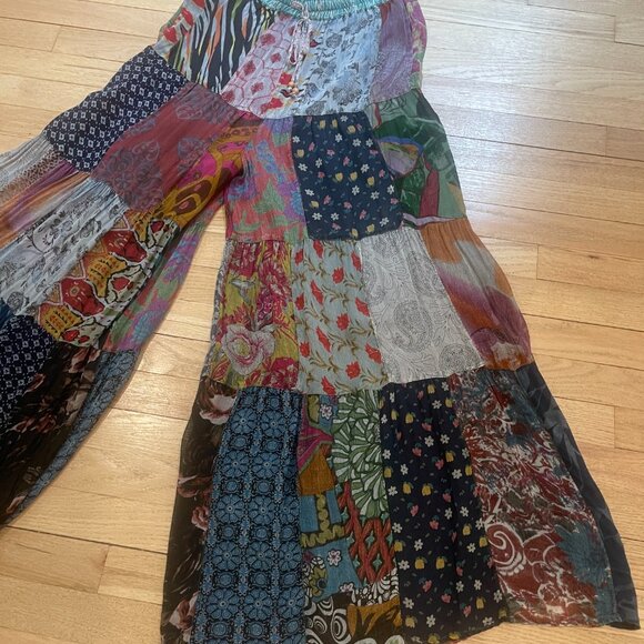 Retro Revival  Patchwork Pants NWT Size Large - Picture 7 of 9